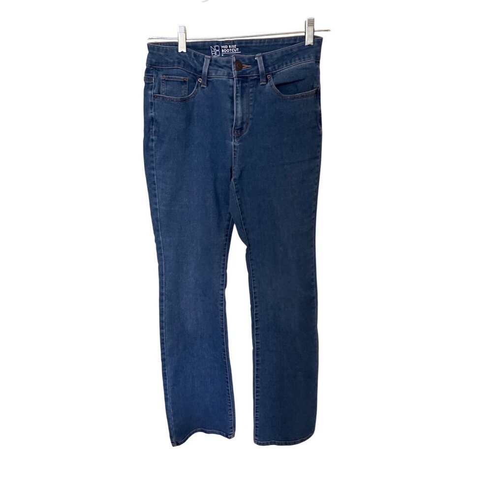 No Boundaries Mid Rise Bootcut Jeans Size 9 Blue Denim Cowgirl Western Rodeo